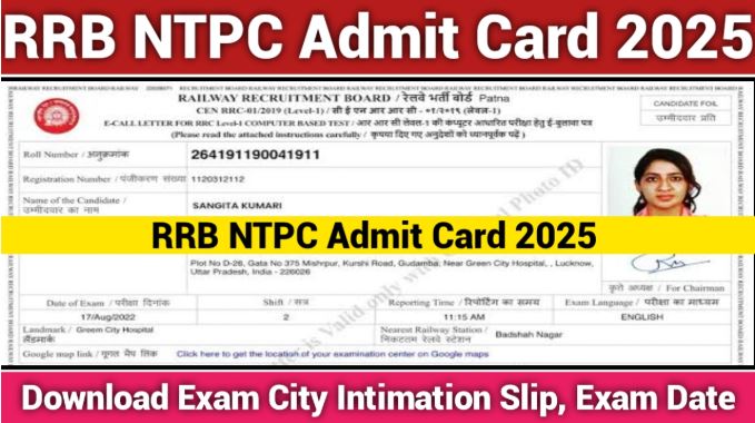 RRB NTPC Admit Card 2025 Download
