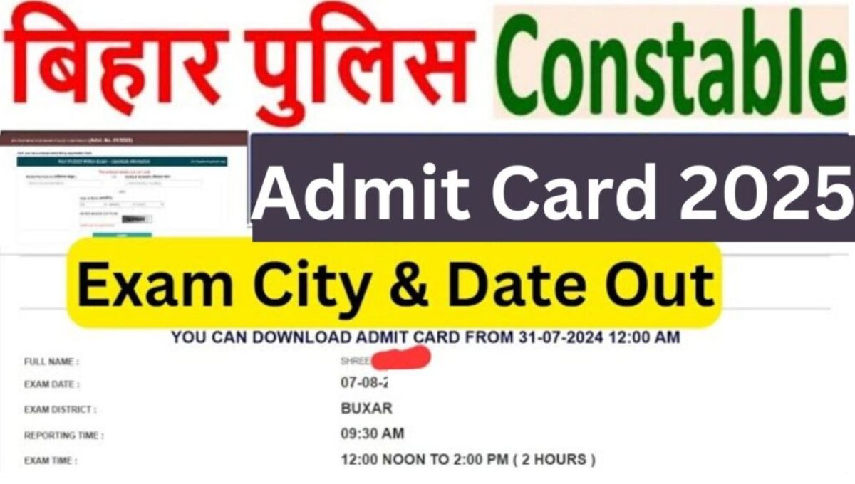Bihar Police Constable Admit Card 2025