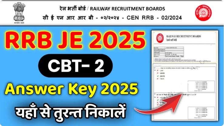 RRB JE CBT 2 Answer Key 2025