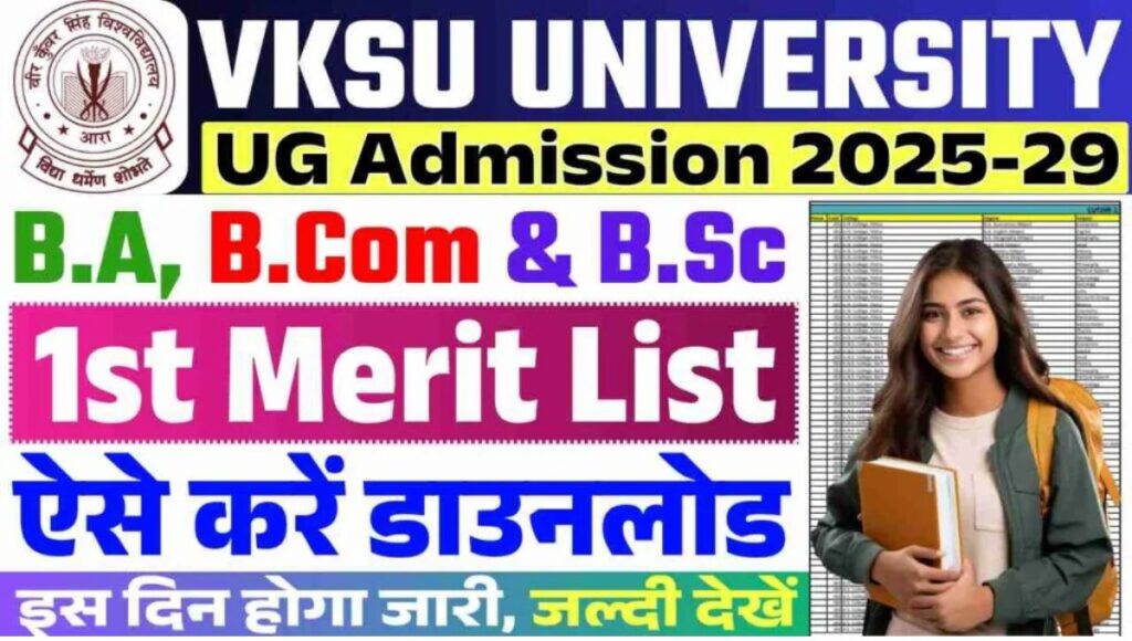 VKSU UG 1st Merit List 2025-29